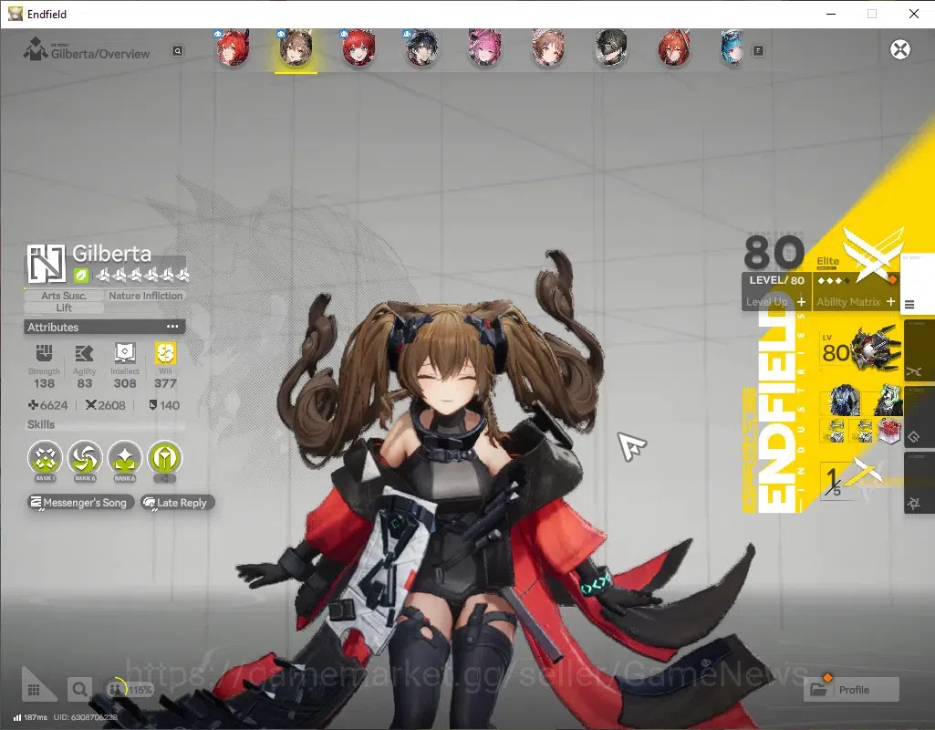 Arknights: Endfield Accounts NA/EU|Lv 57|6 SSR(3 Limit) + 14 (*6 Weapon) + Sele image 3