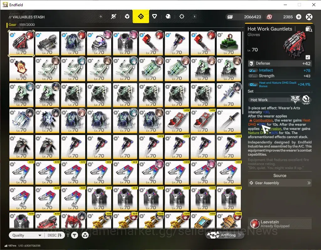 Arknights: Endfield Accounts NA/EU|Lv 57|6 SSR(3 Limit) + 14 (*6 Weapon) + Sele image 9