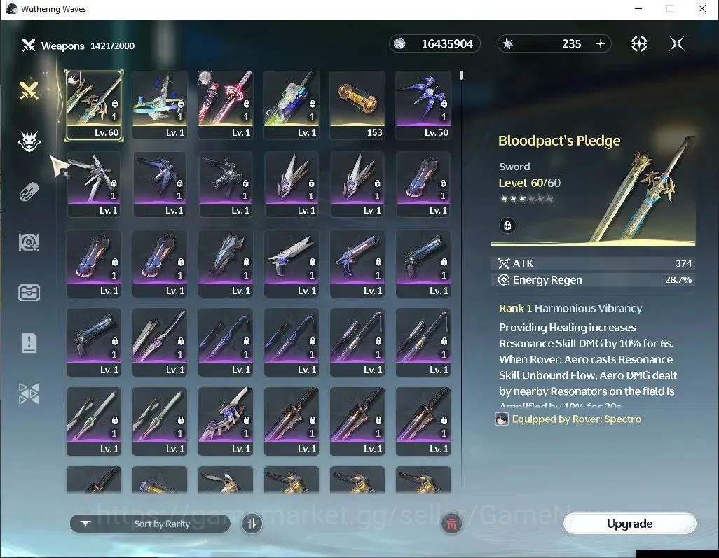 Wuthering Waves Accounts NA|UL 48|1 Limited| [Hiyuki R6]+Sign |Data Bank Lv image 4
