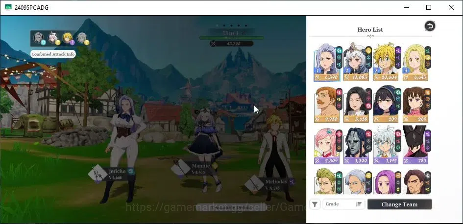 The Seven Deadly Sins: Origin Accounts SEA|Lv 42|8 SSR|MeliodasP5,EscanorP5,ElaineP4,Mann image 1