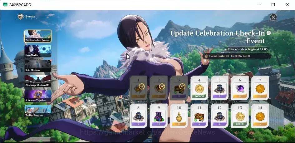 The Seven Deadly Sins: Origin Accounts SEA|Lv 42|8 SSR|MeliodasP5,EscanorP5,ElaineP4,Mann image 11