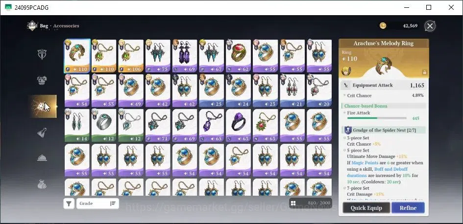 The Seven Deadly Sins: Origin Accounts SEA|Lv 42|8 SSR|MeliodasP5,EscanorP5,ElaineP4,Mann image 17