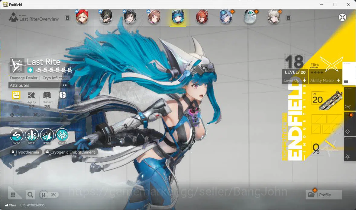 Arknights: Endfield Accounts ASIA | starter | Rossi p1, Ardelia, Last rite, Emb image 7