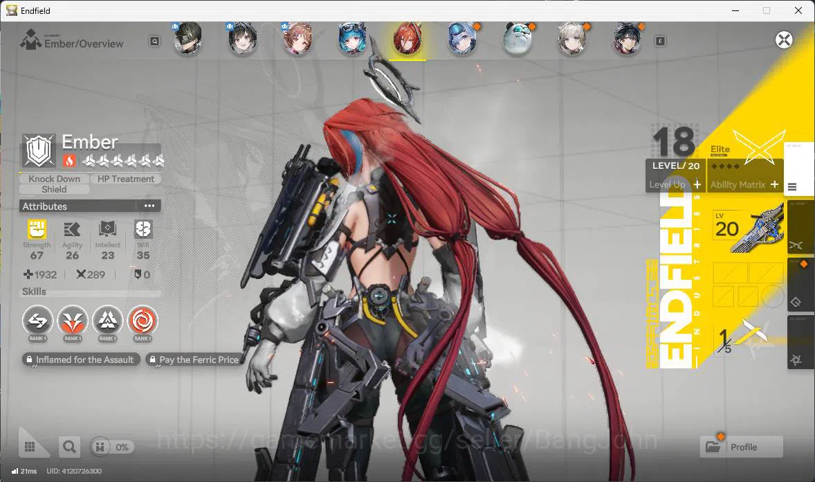 Arknights: Endfield Accounts ASIA | starter | Rossi p1, Ardelia, Last rite, Emb image 8
