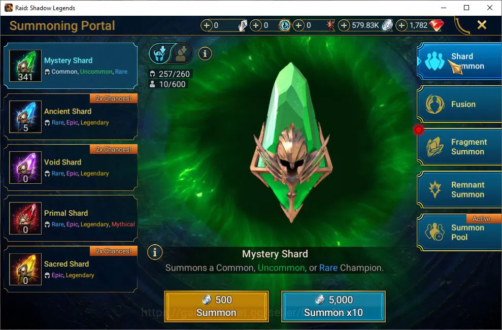 Raid: Shadow Legends Accounts Lv20 481K Power|1 Mythical (The Calamitus)|17 Lege image 15