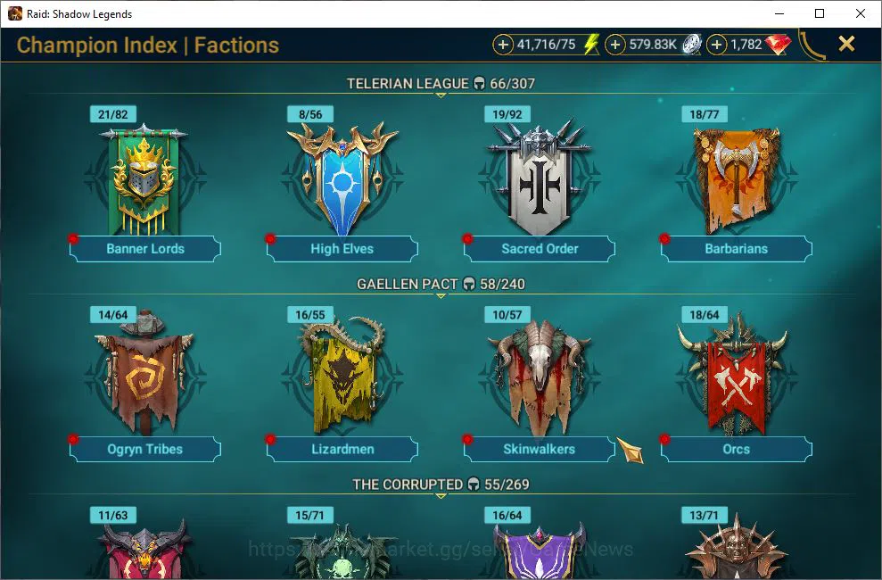 Raid: Shadow Legends Accounts Lv20 481K Power|1 Mythical (The Calamitus)|17 Lege image 17