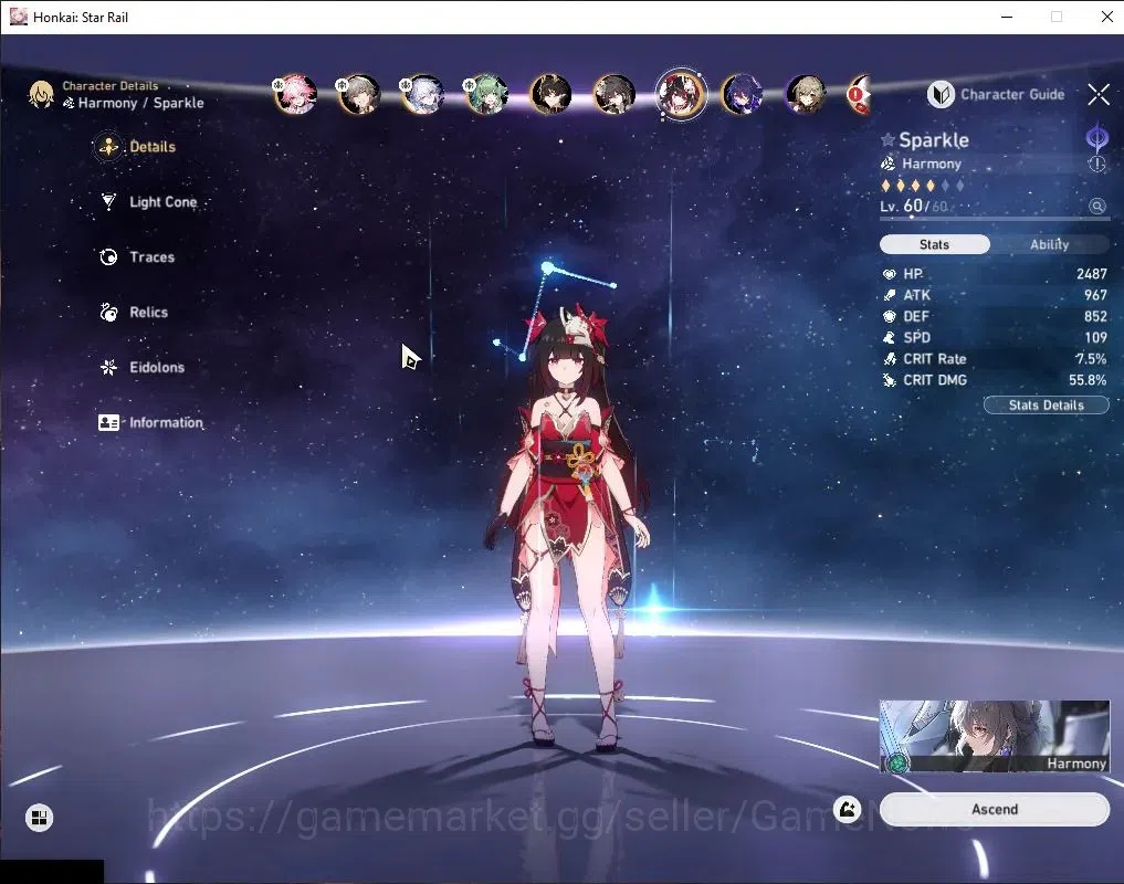 Honkai Star Rail Accounts Asia|TL 43|7 Limited|Yao Guang E1+Sign,Evanescia,H image 18