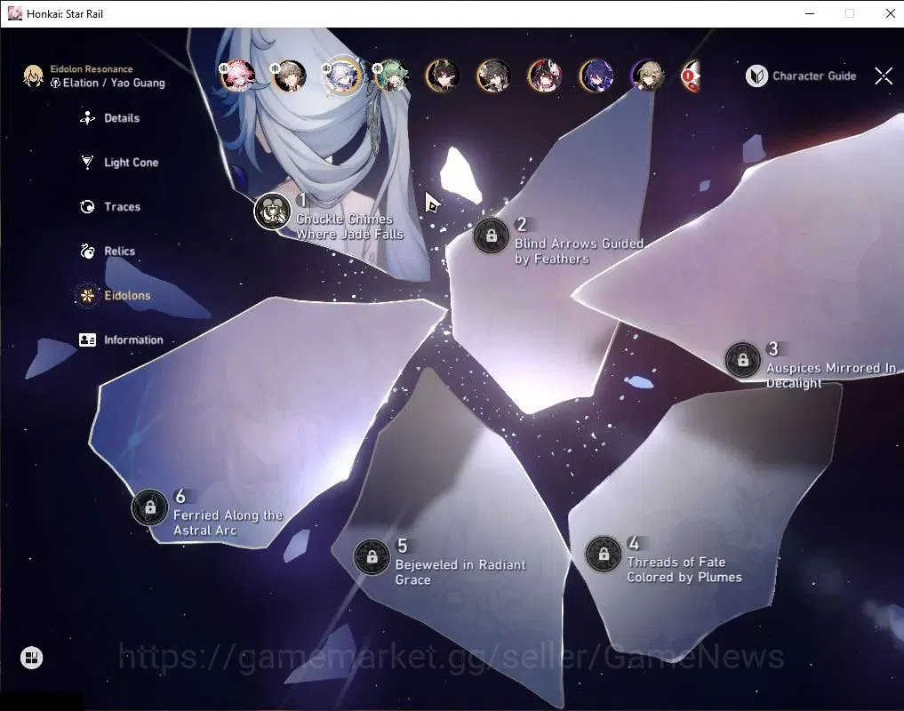 Honkai Star Rail Accounts Asia|TL 43|7 Limited|Yao Guang E1+Sign,Evanescia,H image 7