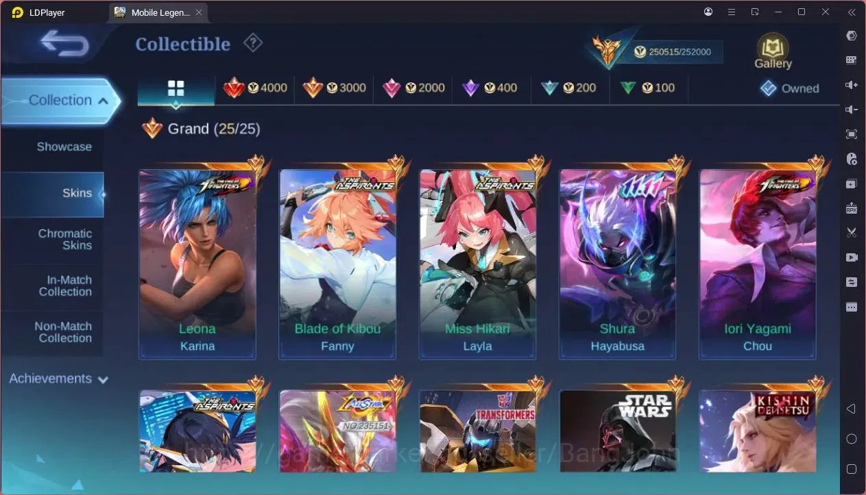 Mobile Legends: Bang Bang Accounts GLOBAL Hero 132 Skin 512|Legend Franco,Johsnon,Lun image 11