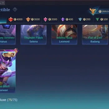 Mobile Legends: Bang Bang Collector GLOBAL Hero 132 Skin 512|Legend Franco,Johsnon,Lun image 1