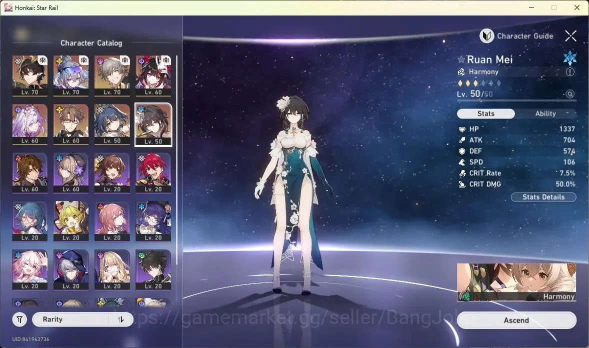 Honkai Star Rail Accounts ASIA | TL63|Dan Heng IL Lv70,Silver Wolf Lv70,Kafk image 11