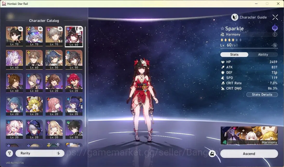 Honkai Star Rail Accounts ASIA | TL63|Dan Heng IL Lv70,Silver Wolf Lv70,Kafk image 13