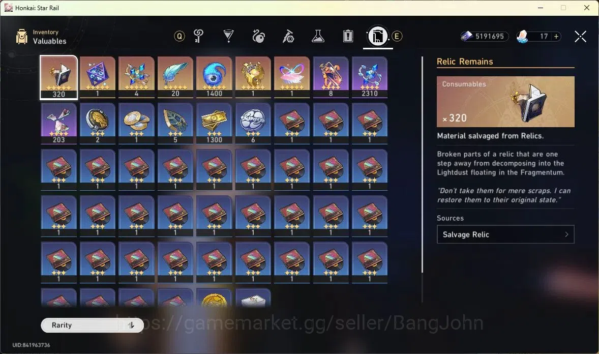 Honkai Star Rail Accounts ASIA | TL63|Dan Heng IL Lv70,Silver Wolf Lv70,Kafk image 2