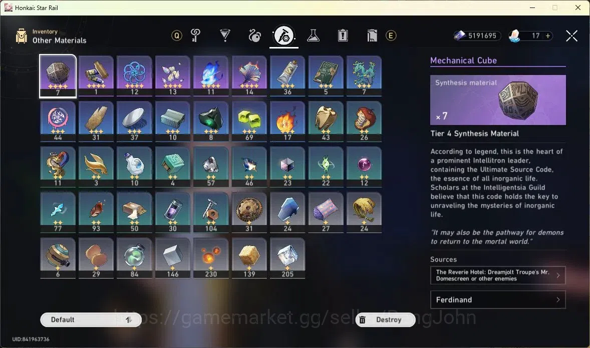 Honkai Star Rail Accounts ASIA | TL63|Dan Heng IL Lv70,Silver Wolf Lv70,Kafk image 5