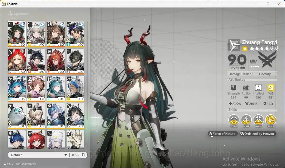Arknights: Endfield Accounts Asia | Lv 53 |3 Limit+3 Sign|Limit (Zhuang Fangyi, image 15
