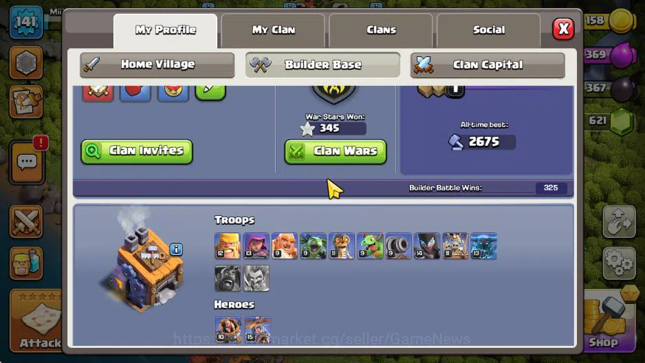 Clash of Clans Accounts TH 12 - BH 8|Starter Akun|LV 141|HH 8|BK 48,AQ 58, image 5