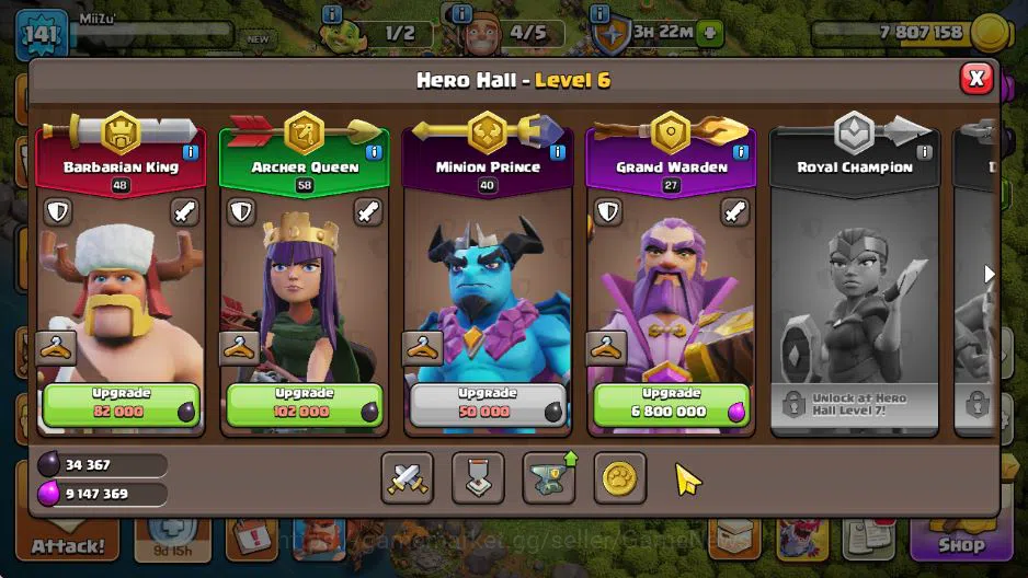 Clash of Clans Accounts TH 12 - BH 8|Starter Akun|LV 141|HH 8|BK 48,AQ 58, image 7