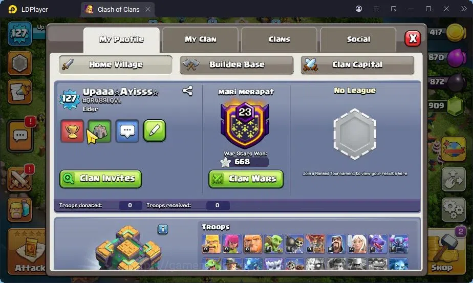 Clash of Clans Accounts High-End TH14-BH7|Lv.171|BK36,AQ46,MP47,GW37,RC25|BM12|HH8|4 Legendary & 3 Gold Skins|3909 1