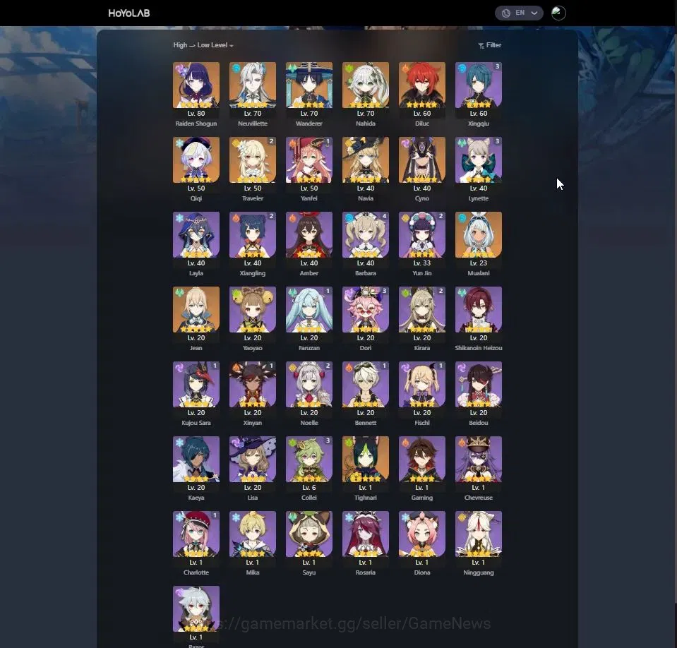 Honkai Star Rail Accounts Others Asia|Free GI|TL 70|15 Limited|(Aglaea,DHPT)+Sign,Cyrene,Saber,Robin,Black 2