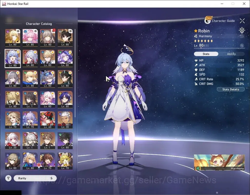 Honkai Star Rail Accounts Others Asia|Free GI|TL 70|15 Limited|(Aglaea,DHPT)+Sign,Cyrene,Saber,Robin,Black 6