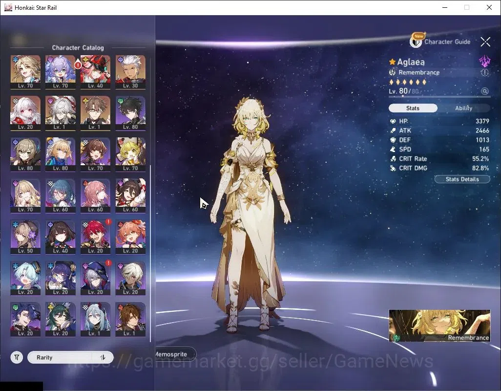 Honkai Star Rail Accounts Others Asia|Free GI|TL 70|15 Limited|(Aglaea,DHPT)+Sign,Cyrene,Saber,Robin,Black 7