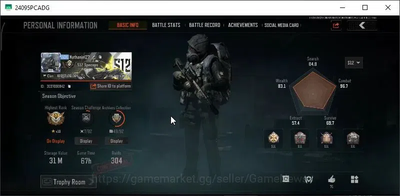 Arena Breakout Accounts MOBILE|Lvl 30|SV 31M|CV 26,5M|9 Set|X Ray H416, SS image 2