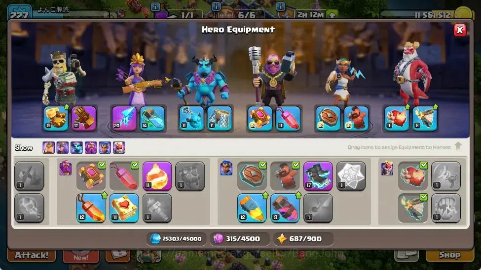 Clash of Clans Accounts Global | TH 16-BH 10|LVL 227|HH 10|AQ 88,MP 64,GW image 10