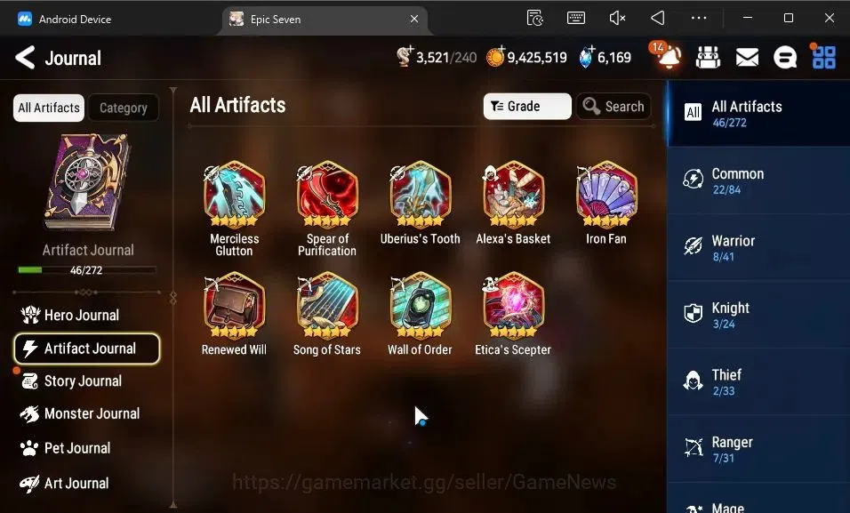 Epic Seven Accounts GLOBAL Unverif|New Era|7 ML(Salome,A Vildred,TM Lu image 6