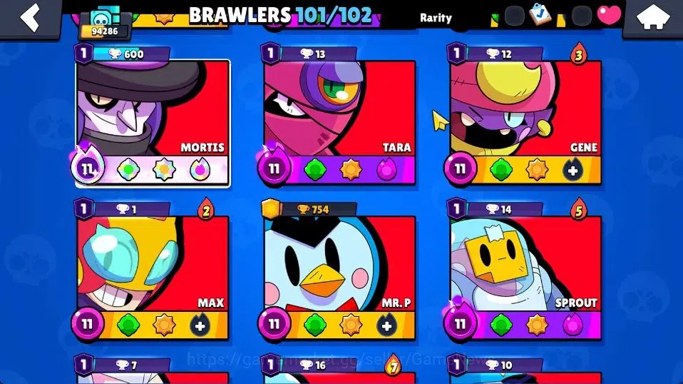 Brawl Stars Accounts 94K Trophy|101 Brawlers 96 Max Lvl|2 UL [Sirius,Ka image 16