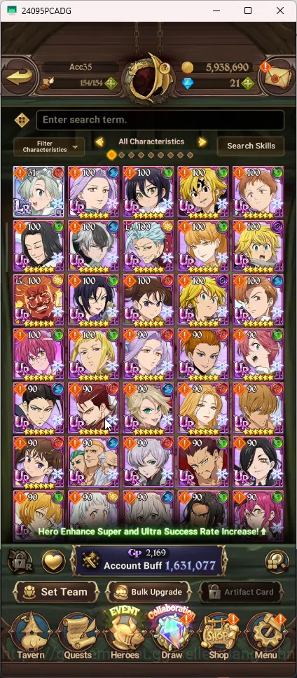 The Seven Deadly Sins: Grand Cross Accounts Global | 1,531M CC | 1 Lr Elizabeth | 5 UR Merlin image 5