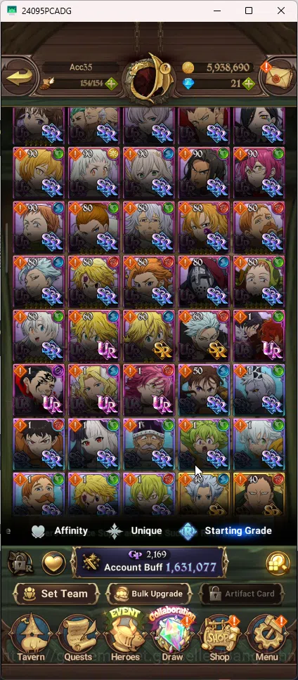 The Seven Deadly Sins: Grand Cross Accounts Global | 1,531M CC | 1 Lr Elizabeth | 5 UR Merlin image 7