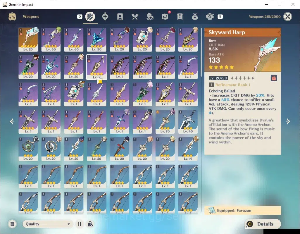 Genshin Impact Accounts Others Asia|AR 50|Premium Team Varka|3 Limited + 1(*5 Weapon)|Varka,Nicole,Durin|Female MC|Take 3