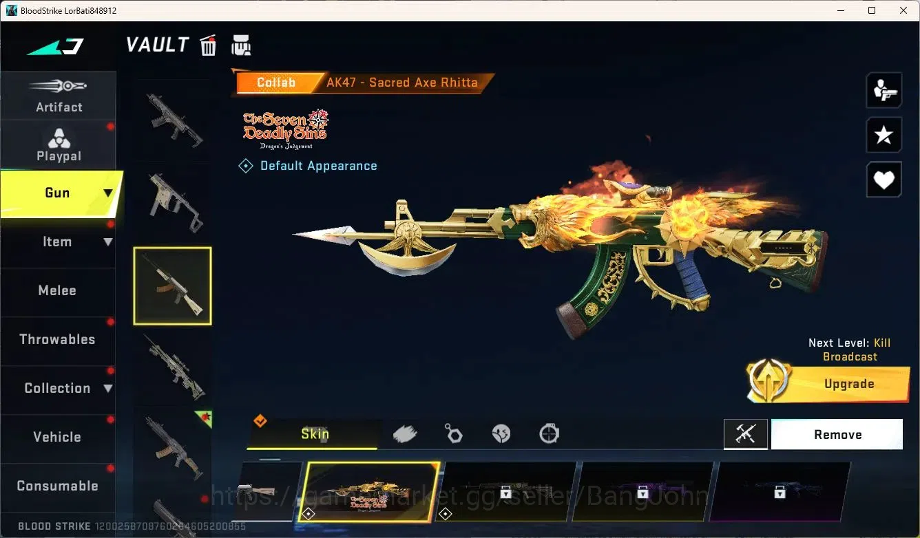 Blood Strike Accounts ASIA | AK47 (7DS)|1 BLEACH Strikers|1 Ultra Gun|1  image 4