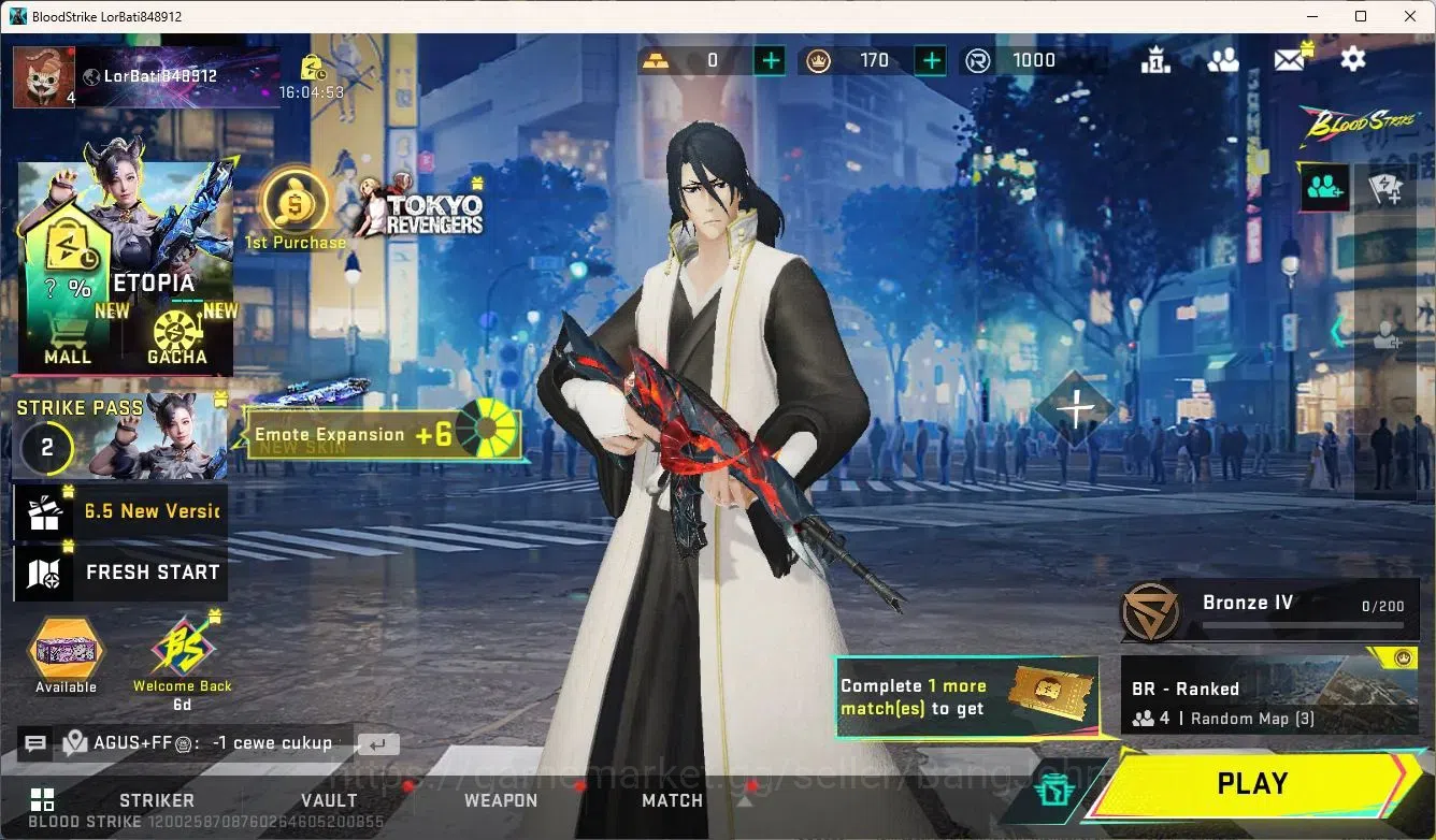Blood Strike Accounts ASIA | AK47 (7DS)|1 BLEACH Strikers|1 Ultra Gun|1  image 6