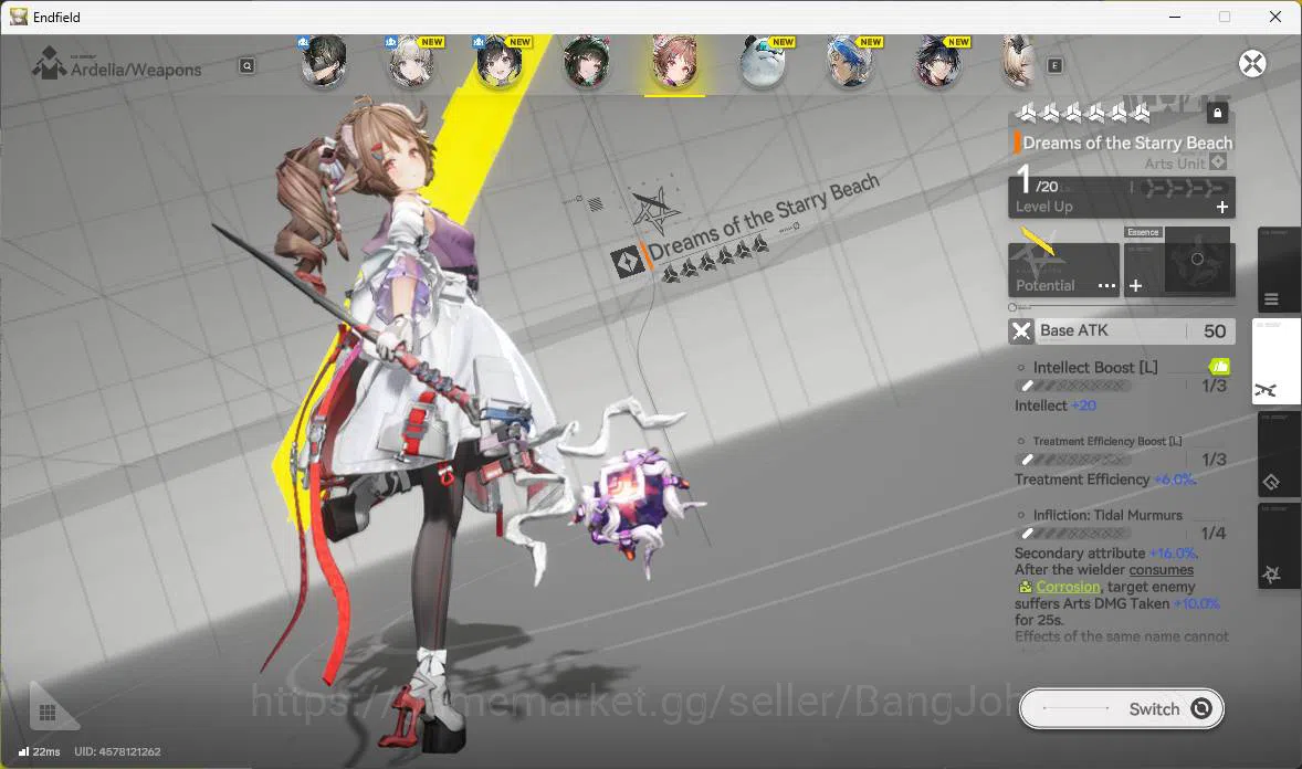 Arknights: Endfield Accounts ASIA|Fresh starter|1 limit| Zhuang Fangyi, Ardelia image 14