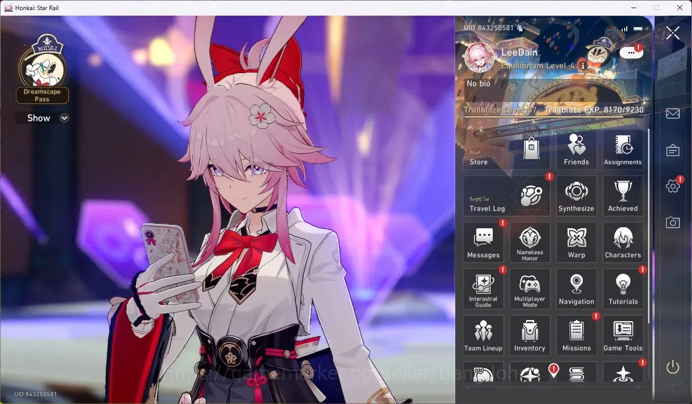 Honkai Star Rail Accounts ASIA|TL 57|6 Char Limited[EvanesciaE1+Sign,YaoGuan image 1