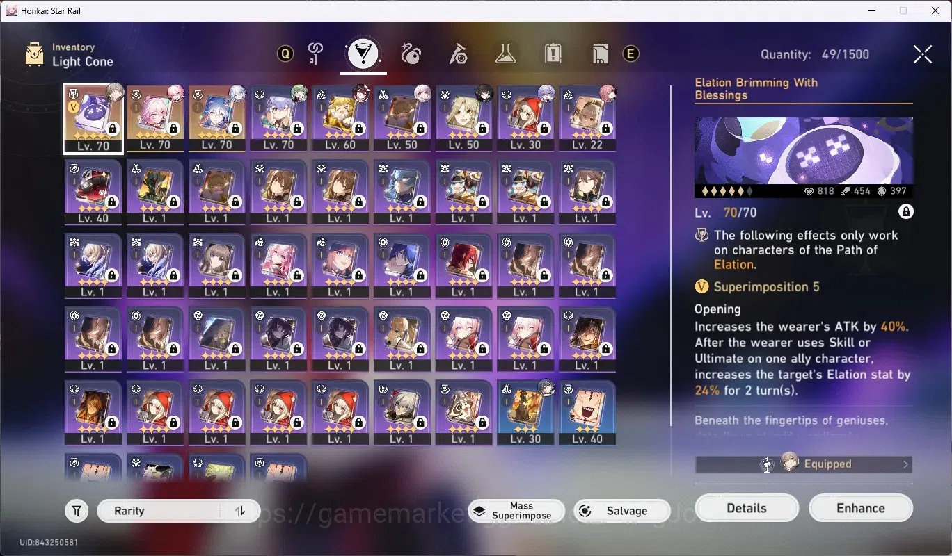Honkai Star Rail Accounts ASIA|TL 57|6 Char Limited[EvanesciaE1+Sign,YaoGuan image 7