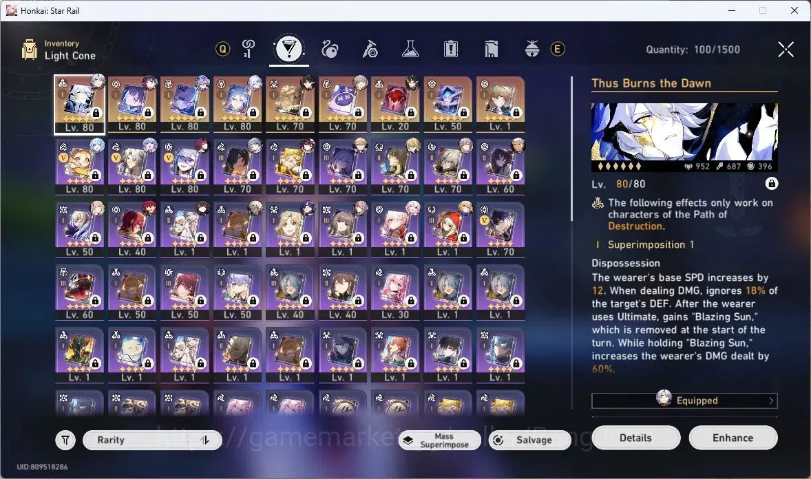 Honkai Star Rail Accounts Others ASIA | TL 68|Dan Heng PT+Sign|Kafka+Sign|Sparkle+Sign|Robin+Sign|Hysilens|Yao Guang 15