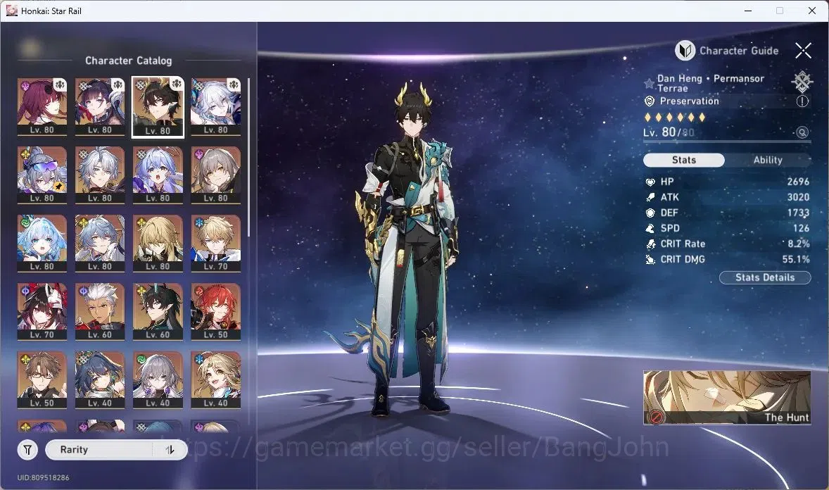 Honkai Star Rail Accounts Others ASIA | TL 68|Dan Heng PT+Sign|Kafka+Sign|Sparkle+Sign|Robin+Sign|Hysilens|Yao Guang 4