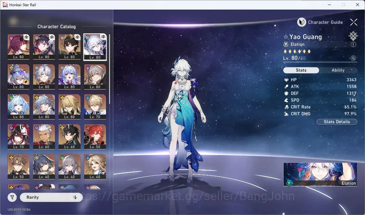 Honkai Star Rail Accounts Others ASIA | TL 68|Dan Heng PT+Sign|Kafka+Sign|Sparkle+Sign|Robin+Sign|Hysilens|Yao Guang 5