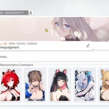 Chaos Zero Nightmare Accounts Global|Lv.55|6 SSR [Arabella(Sign) EM4,Yuki,Rita Em1,Narja,Magna,Rin]||Crystal 1,258|Check SS