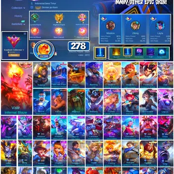 Mobile Legends: Bang Bang Collector #3589 278 Skins | Legend Valir | Collector Natalia image 1
