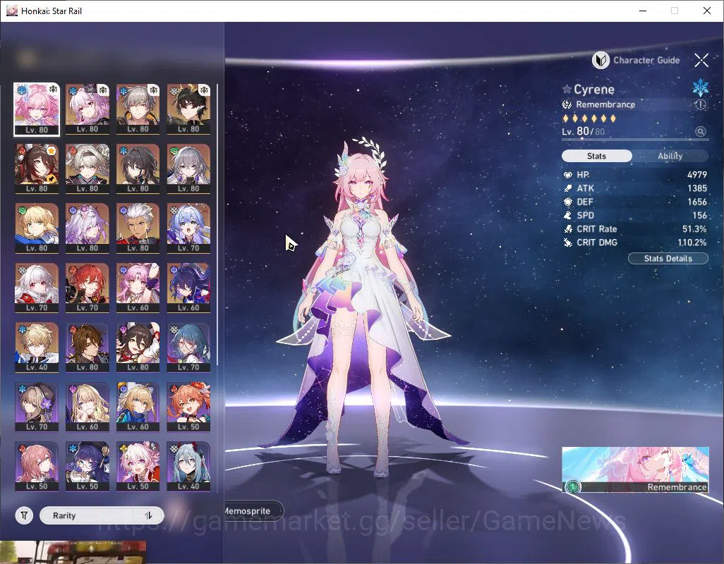 Honkai Star Rail Accounts ASIA|TL 69|10 Limited [Cyrene,Evernight,Archer + S image 2