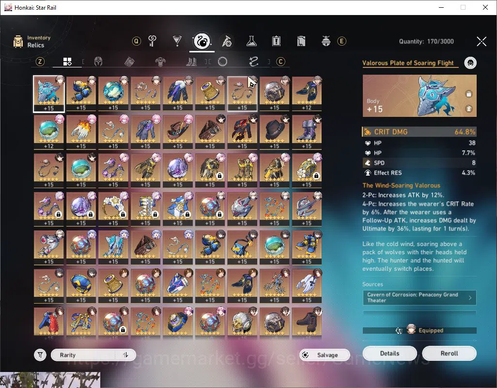 Honkai Star Rail Accounts ASIA|TL 69|10 Limited [Cyrene,Evernight,Archer + S image 6