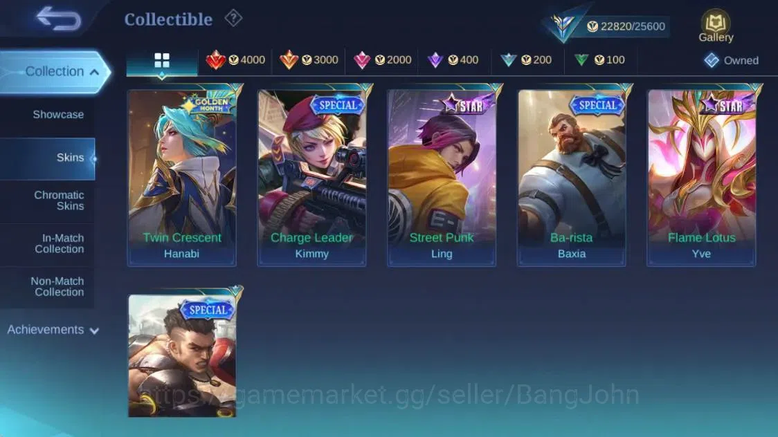Mobile Legends: Bang Bang Accounts Global|Hero 55|Skin 80|Expert|Collab Fanny Mikasa| image 17
