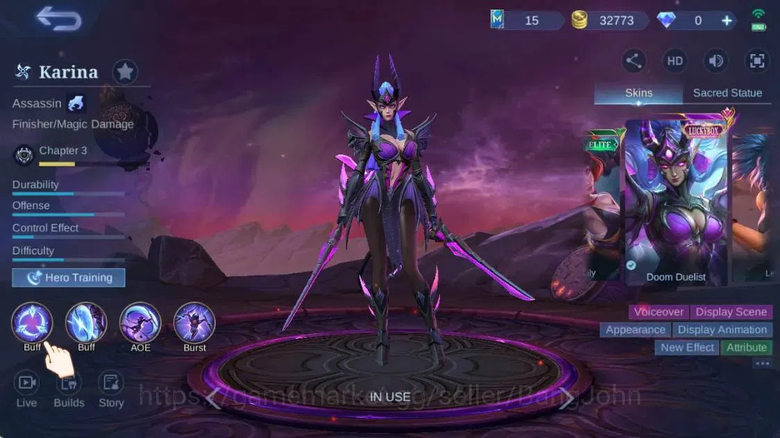 Mobile Legends: Bang Bang Accounts Global|Hero 55|Skin 80|Expert|Collab Fanny Mikasa| image 9