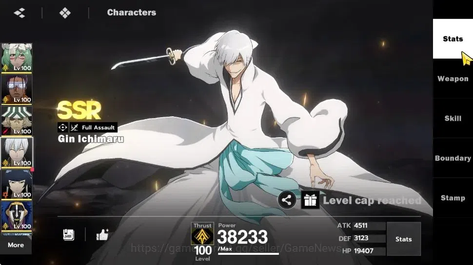 BLEACH: Soul Resonance Accounts NuverseSEA|LV 74|13 SSR[Neliel,TosenB1,UrahB4,Gin, image 13