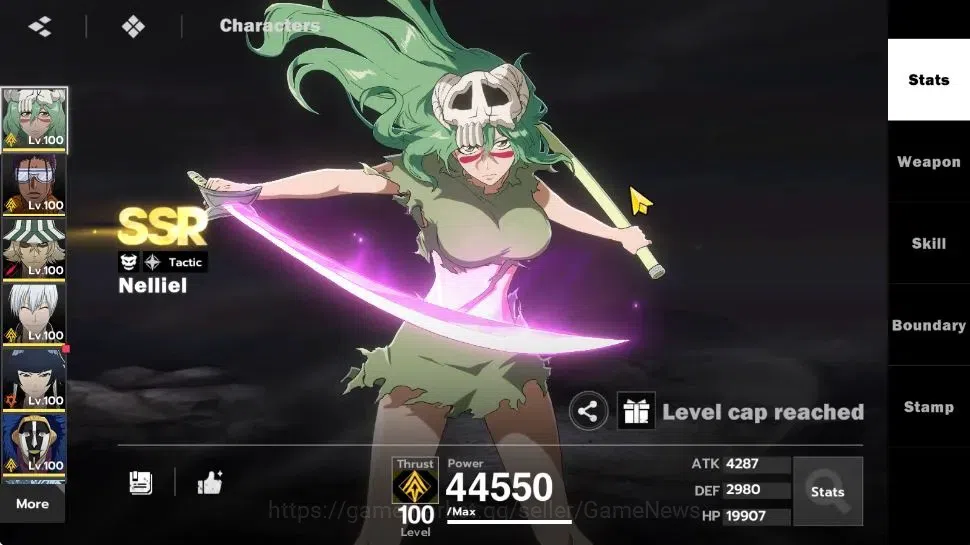 BLEACH: Soul Resonance Accounts NuverseSEA|LV 74|13 SSR[Neliel,TosenB1,UrahB4,Gin, image 3