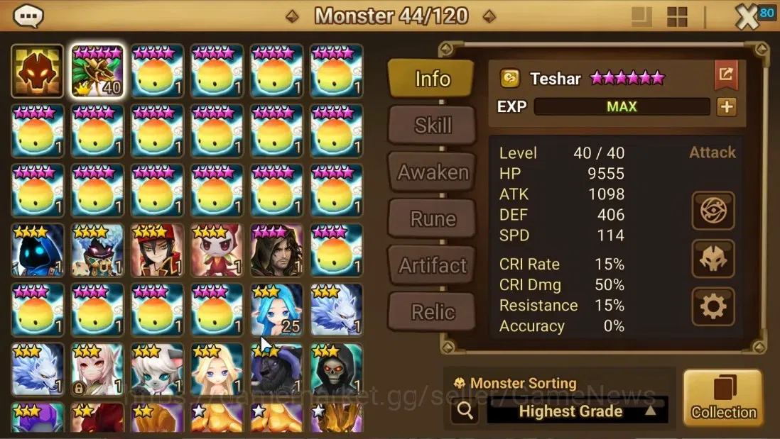 Summoners War: Sky Arena Accounts Others ASIA|Lv 26|Ready Gacha|99 12 YSC + 160 11 YSC + 3 LAAS + 5 LS + 4 LDS + 118 MS |1 8