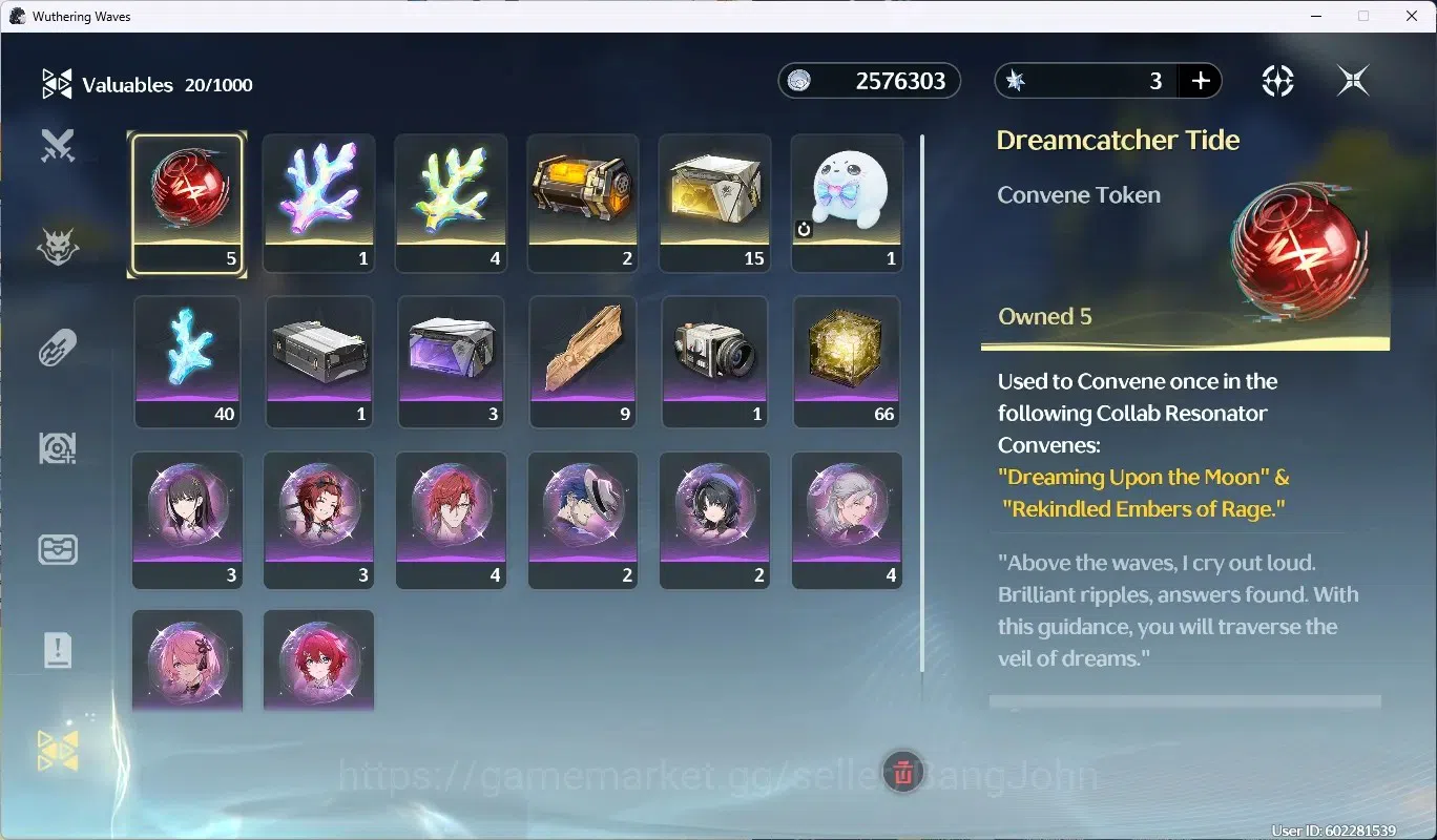 Wuthering Waves Accounts EU |UL 8|Rank 1|Starter|3 Limited Char [Cartethyia image 14